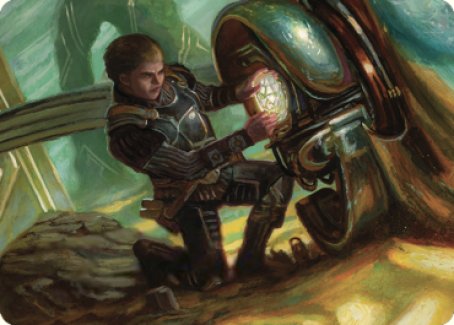 Tarjeta artística Urza, Powerstone Prodigy [Serie de arte de guerra de los hermanos] 