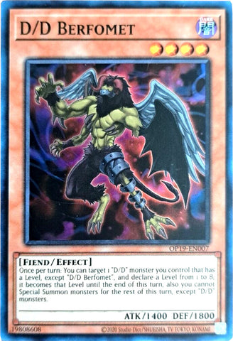 D/D Berfomet [OP19-EN007] Súper Raro 