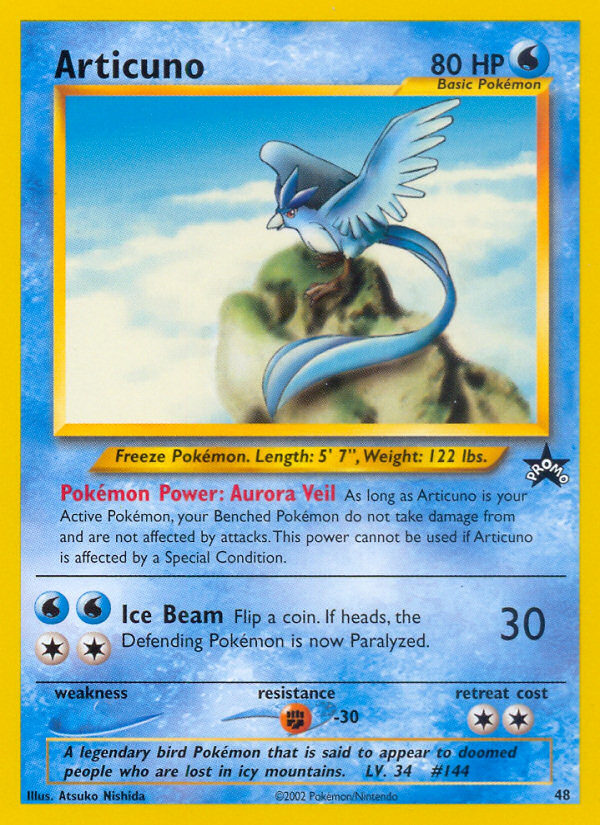 Articuno (48) [Magos de la Costa: Black Star Promos] 