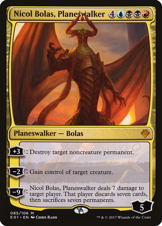 Nicol Bolas, Planeswalker [Archienemigo: Nicol Bolas] 