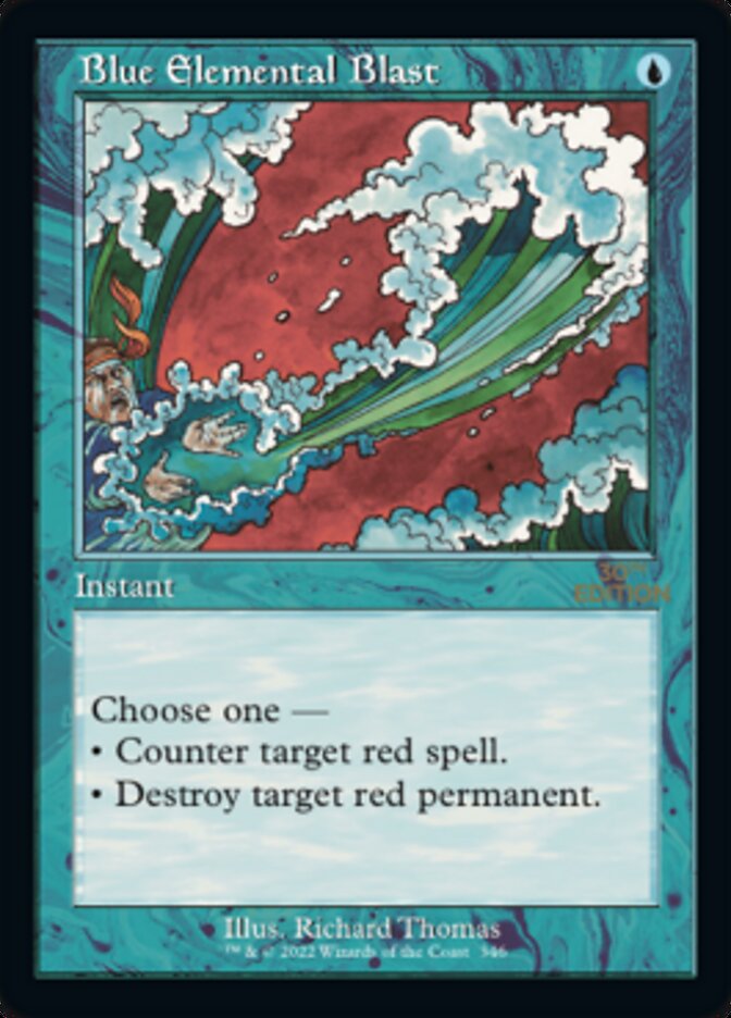 Explosión elemental azul (retro) [Edición del 30 aniversario] 