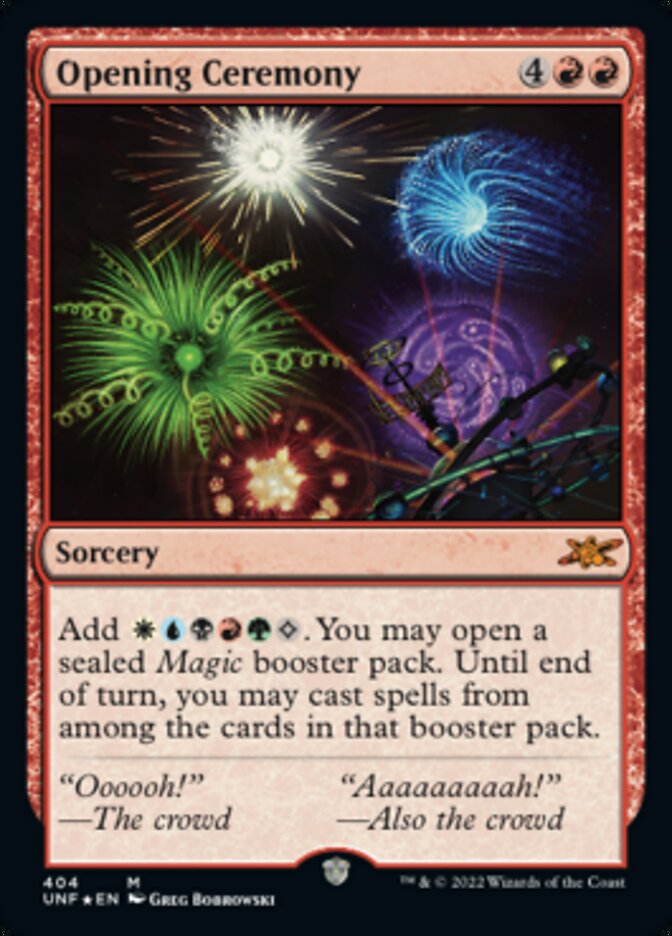 Ceremonia de apertura (Galaxy Foil) [Unfinity] 