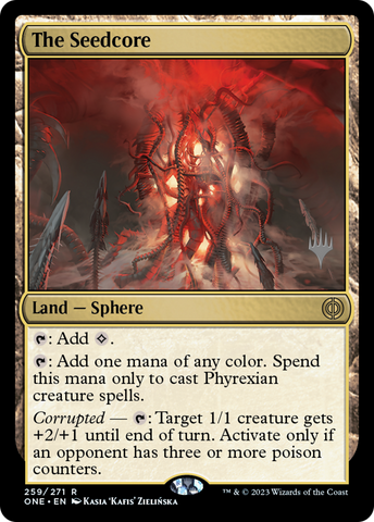 The Seedcore (Paquete promocional) [Phyrexia: Promociones All Will Be One] 