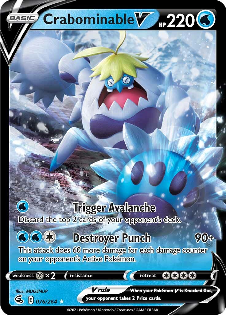 Crabominable V (076/264) [Espada y escudo: Golpe de fusión] 