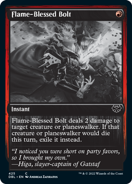 Descarga bendita con llamas [Innistrad: función doble] 