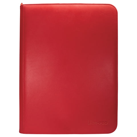 Ultra PRO: Carpeta PRO de 9 bolsillos con cremallera - Vivid (rojo) 