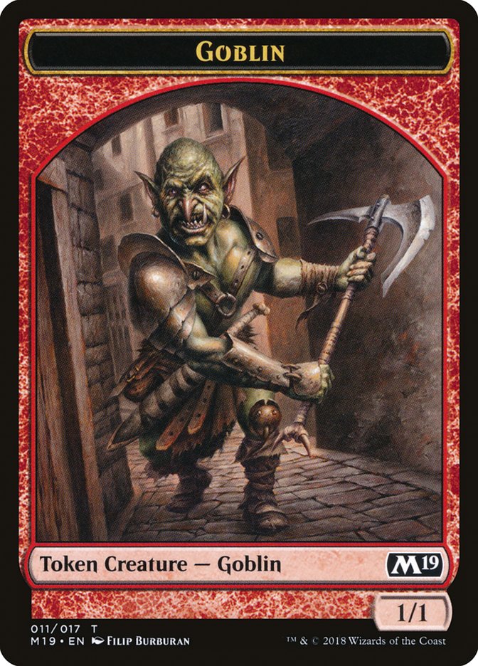 Ficha de doble cara Zombie // Goblin (Noche de juegos) [Fichas del conjunto básico 2019] 
