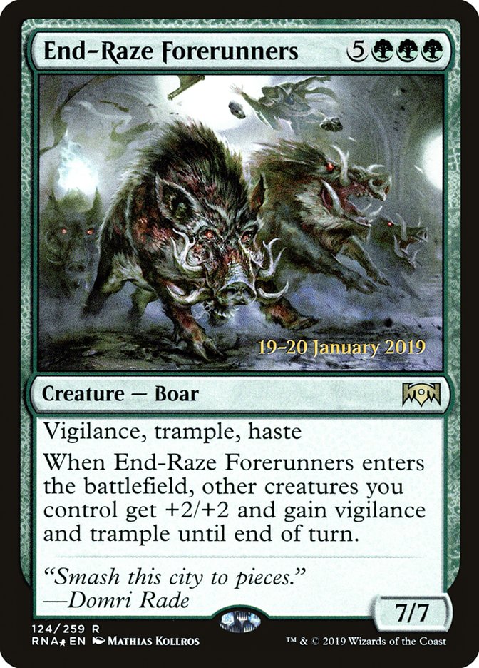 Forerunners de End-Raze [Promociones de presentación de Ravnica Allegiance] 