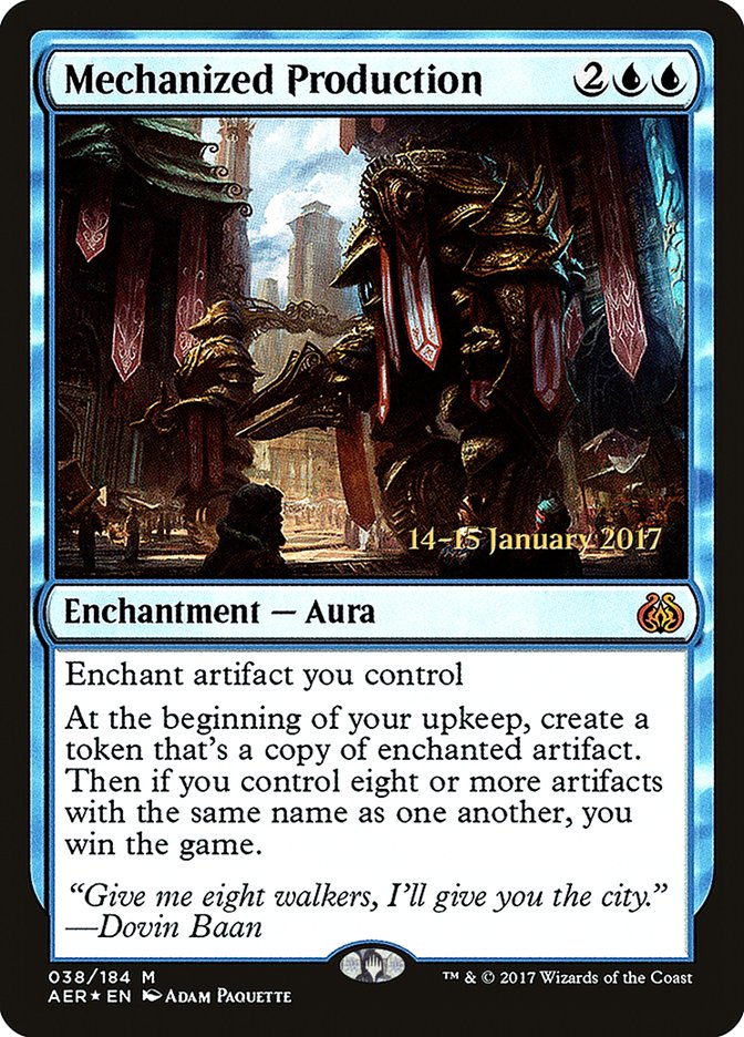 Producción mecanizada [Promociones de presentación de Aether Revolt] 