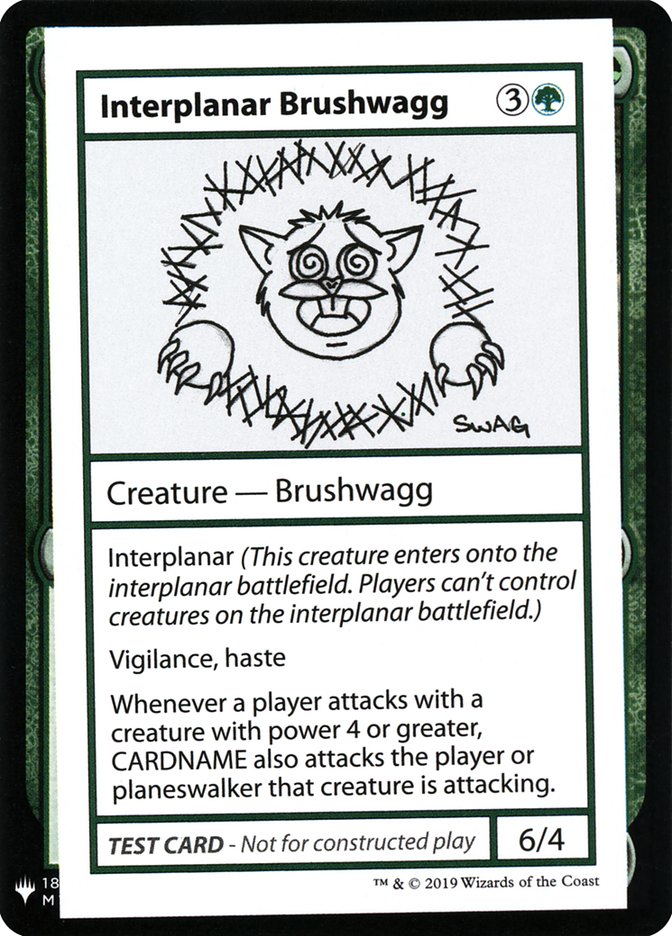 Interplanar Brushwagg [Tarjetas de prueba de juego de refuerzo misterioso] 