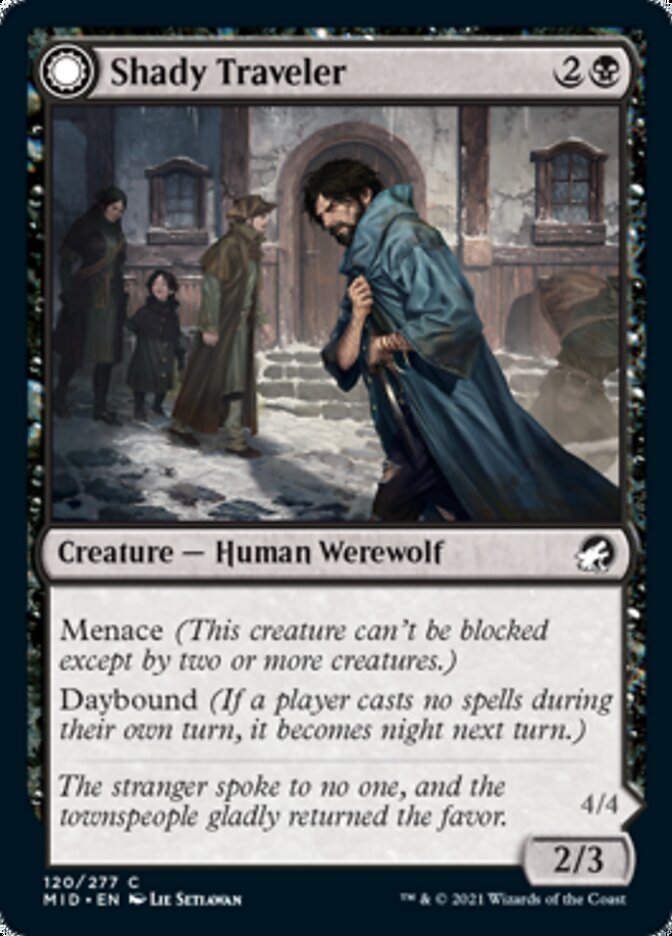 Viajero sombrío // Depredador al acecho [Innistrad: Caza de medianoche] 