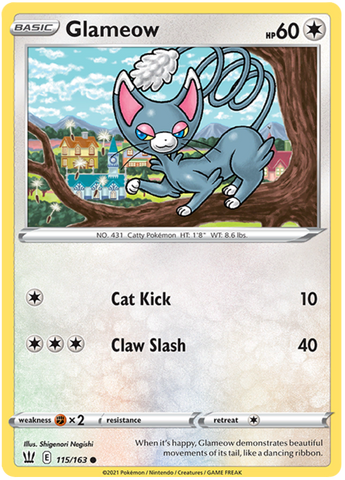 Glameow (115/163) [Espada y escudo: estilos de batalla] 