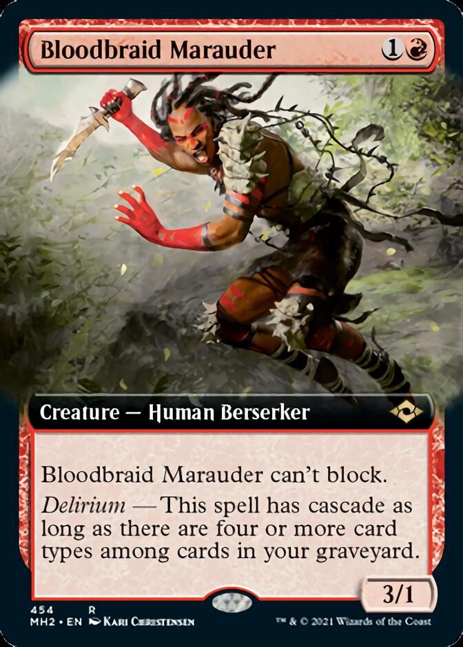Bloodbraid Marauder (Arte extendido) [Modern Horizons 2] 