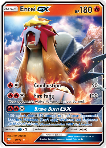 Entei GX (10/73) [Sol y Luna: Leyendas Brillantes] 