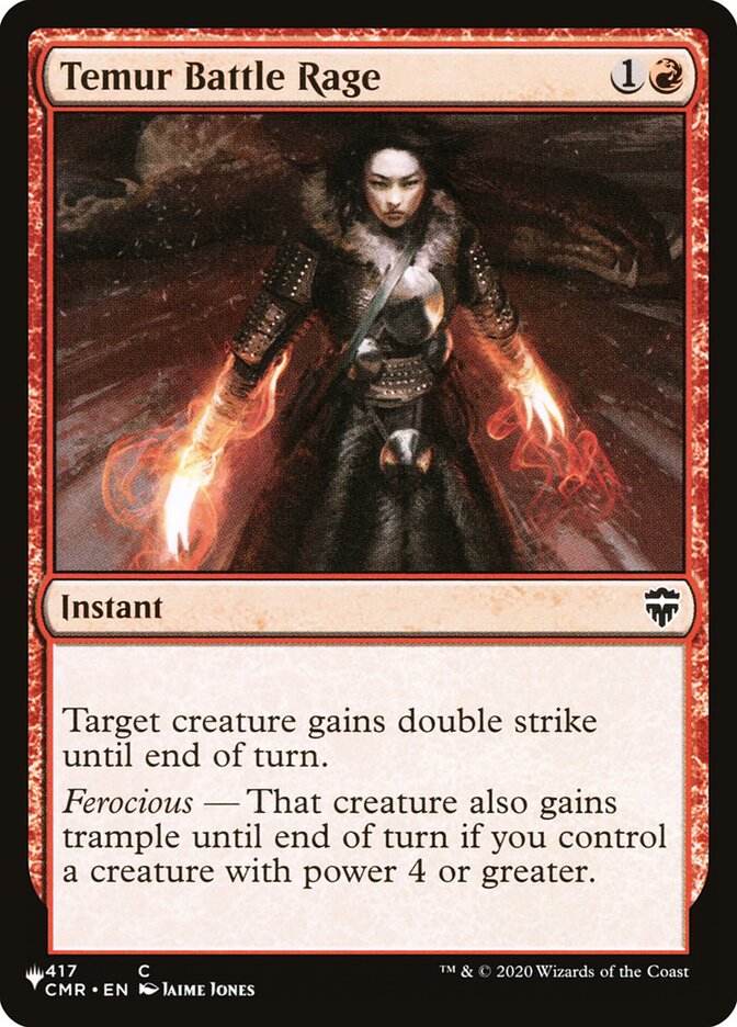 Temur Battle Rage [Guarida secreta: Cara yo gano, Cruz tú pierdes] 