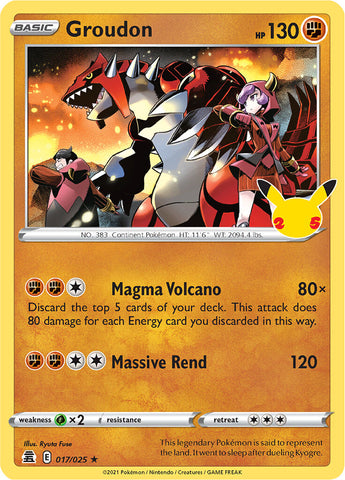 Groudon (017/025) [Celebraciones: 25 Aniversario] 