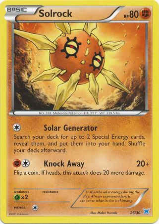 Solrock (26/30) [XY: Kit de entrenador 2 - Latios] 