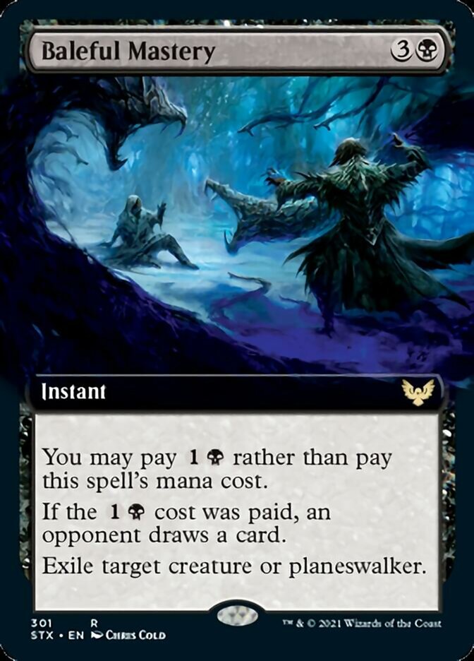 Baleful Mastery (Arte extendido) [Strixhaven: Escuela de Magos] 
