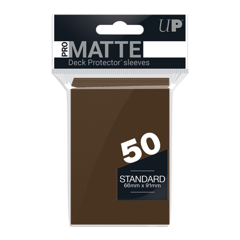 Ultra PRO: Fundas estándar de 50 ct - PRO-Matte (marrón) 
