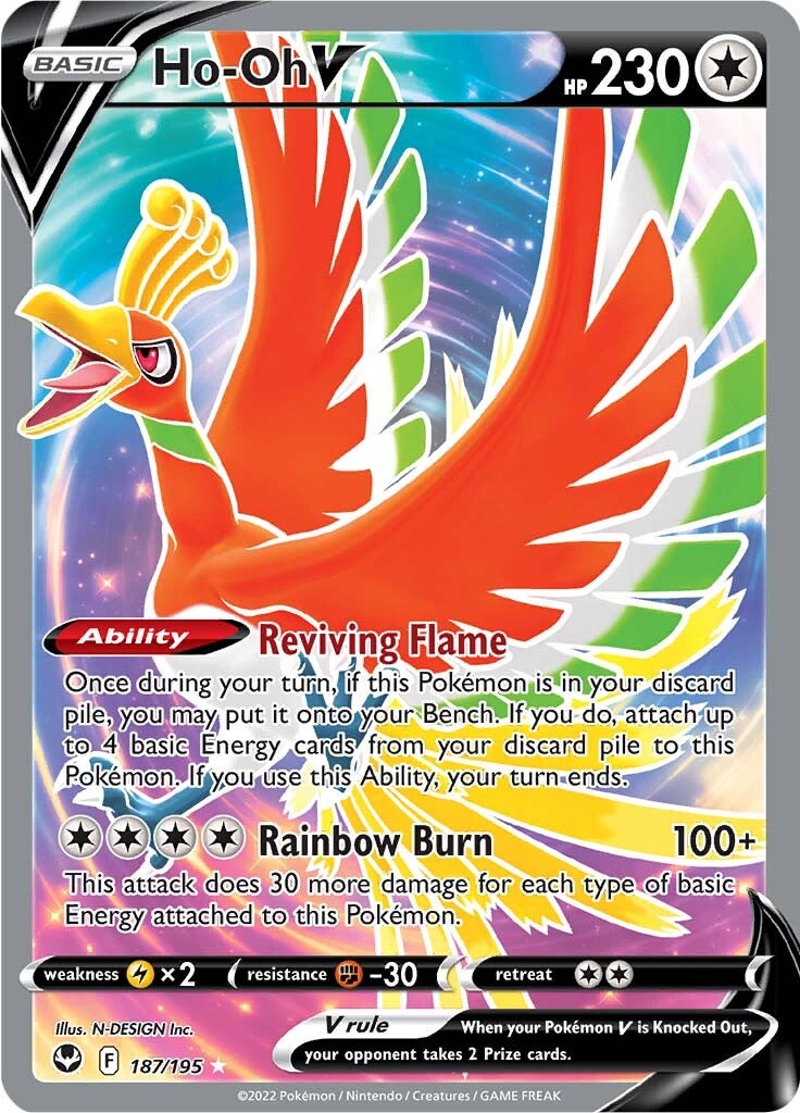 Ho-oh V (187/195) [Espada y escudo: Tempestad de plata] 
