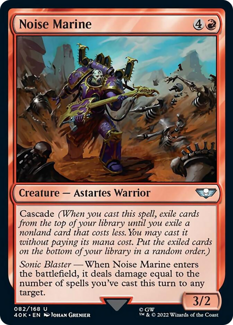 Noise Marine (lámina de sobretensión) [Warhammer 40,000] 