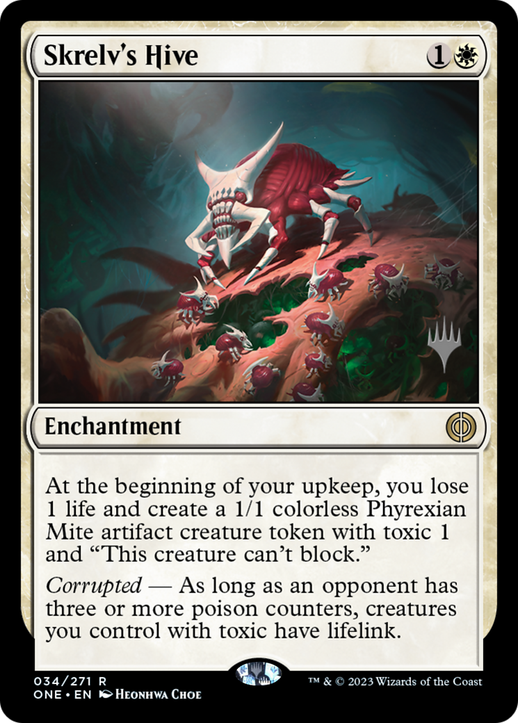 Colmena de Skrelv (paquete promocional) [Phyrexia: promociones todos serán uno] 