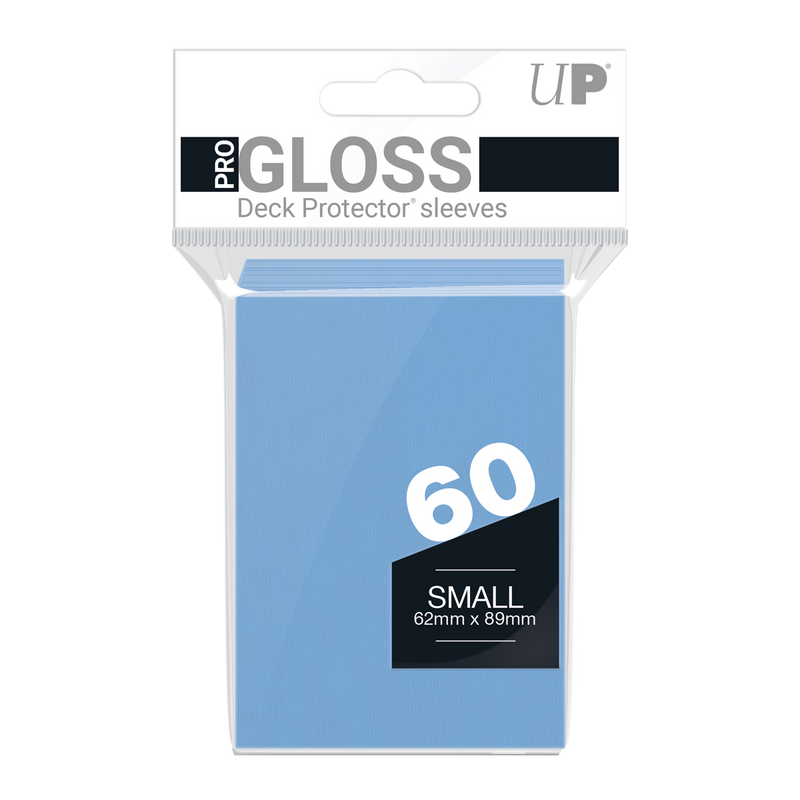 Ultra PRO: Fundas pequeñas de 60 ct - PRO-Gloss (Azul claro) 