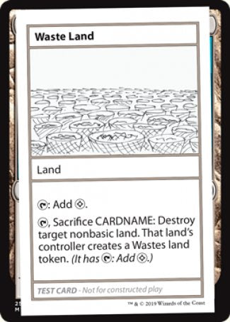 Waste Land (edición 2021) [Tarjetas de prueba de juego Mystery Booster] 