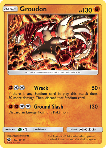 Groudon (81/168) [Sol y Luna: Tormenta Celestial] 