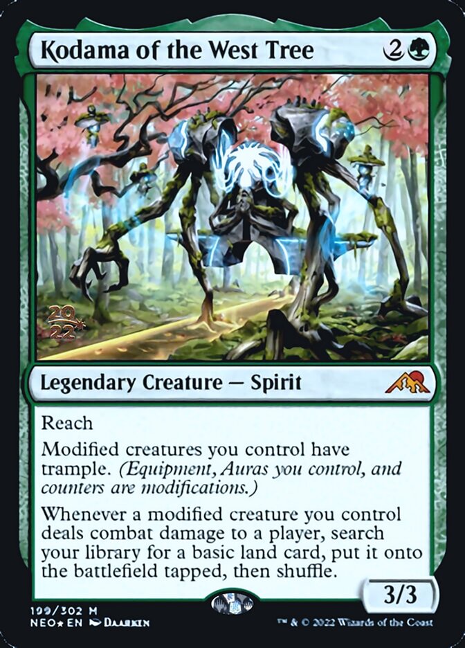 Kodama del árbol del oeste [Kamigawa: Promociones de presentación de Neon Dynasty] 
