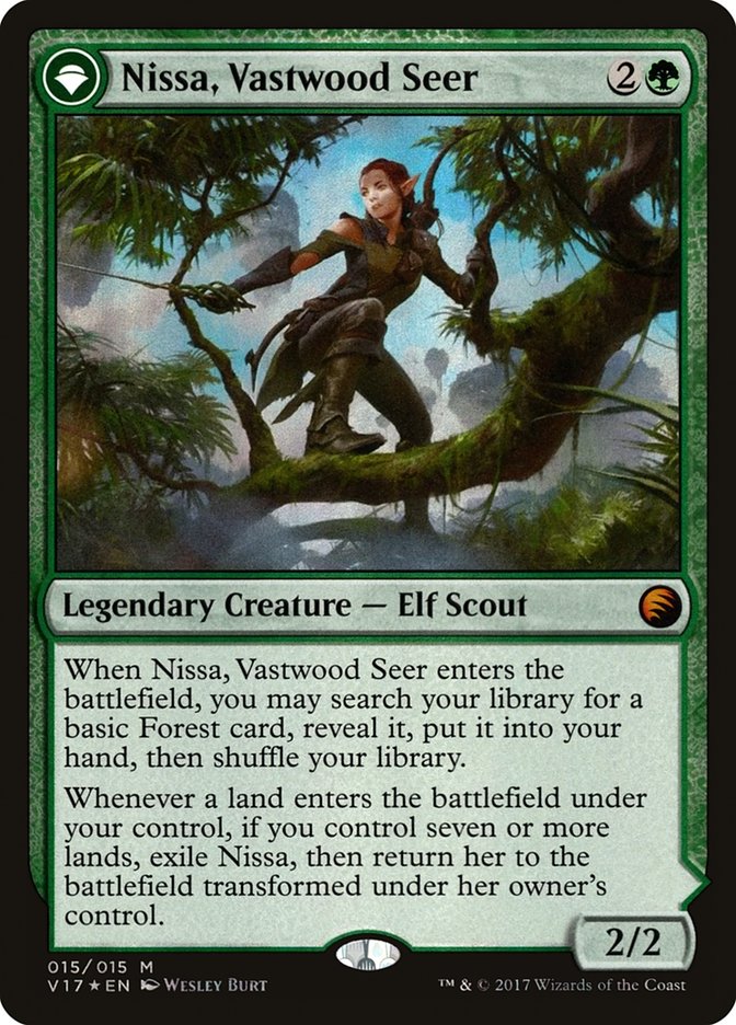 Nissa, vidente del Bosque Vasto // Nissa, sabia animista [De la bóveda: Transformar] 