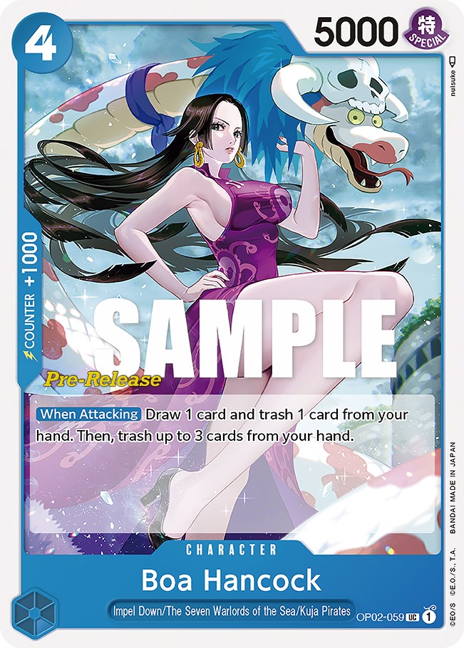 Boa Hancock [Tarjetas de prelanzamiento de Paramount War] 