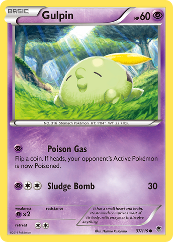 Gulpin (37/119) [XY: Fuerzas fantasma] 