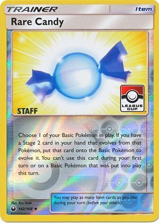 Caramelo raro (142/168) (Personal de promoción de liga) [Sol y luna: Tormenta celestial] 