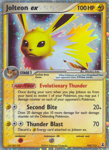 Jolteon ex (109/113) [EX: Especie Delta] 