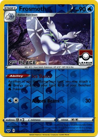 Frosmoth (064/202) (Promoción de liga, segundo lugar) [Espada y escudo: conjunto básico] 