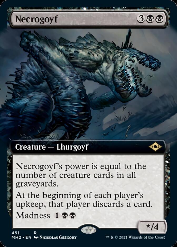 Necrogoyf (Arte extendido) [Horizontes modernos 2] 
