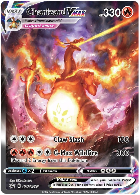 Charizard VMAX (SWSH261) [Espada y escudo: Promociones de Black Star] 