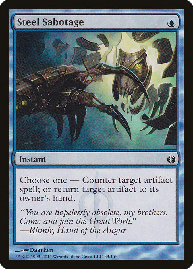 Sabotaje de acero [Mirrodin asediado] 