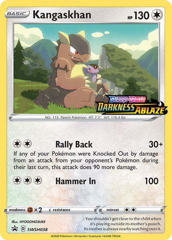 Kangaskhan (SWSH038) (Promoción de presentación) [Sword &amp; Shield: Black Star Promos] 