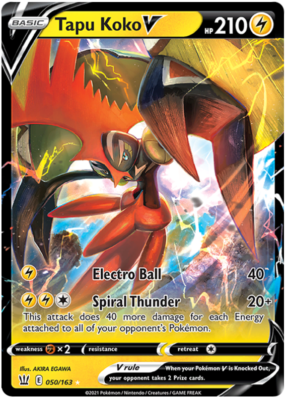 Tapu Koko V (050/163) [Espada y escudo: estilos de batalla] 