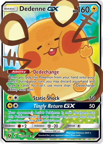 Dedenne GX (195a/214) [Promociones de arte alternativas] 