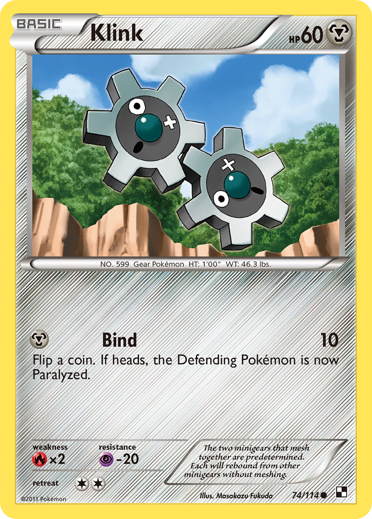 Klink (74/114) [Blanco y negro: Juego básico] 