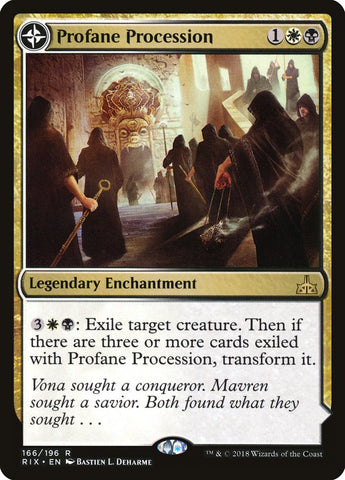 Procesión Profana // Tumba de la Rosa del Anochecer [Rivales de Ixalan] 