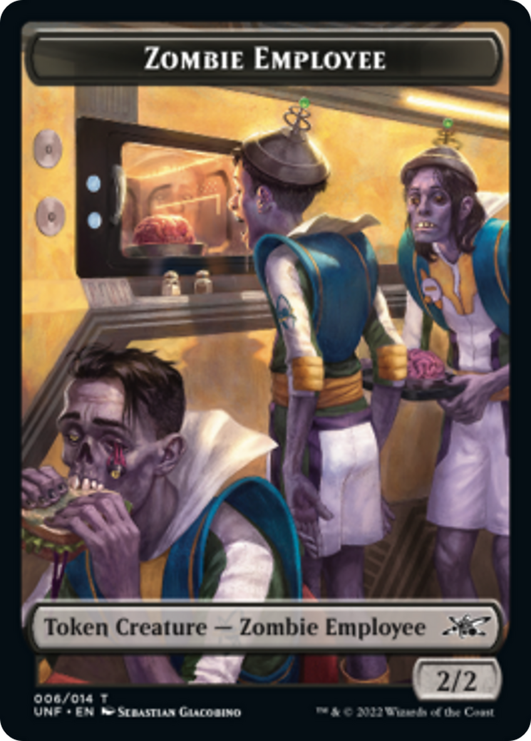 Empleado zombi // Comida (010) Ficha de doble cara [Tokens Unfinity] 