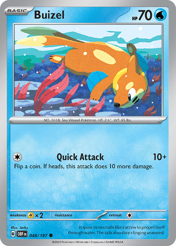Buizel (048/197) [Escarlata y violeta: llamas de obsidiana] 