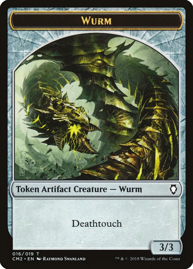 Ficha Wurm (016/019) [Fichas del Volumen II de Commander Anthology] 