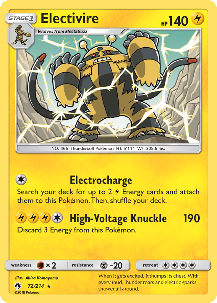 Electivire (72/214) [Sol y Luna: Trueno perdido] 