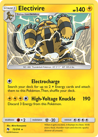 Electivire (72/214) [Sol y Luna: Trueno perdido] 