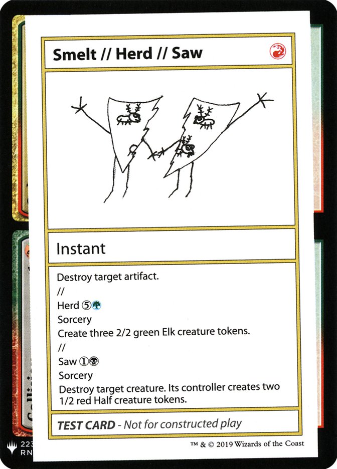 Smelt // Manada // Saw [Tarjetas de prueba de juego Mystery Booster] 